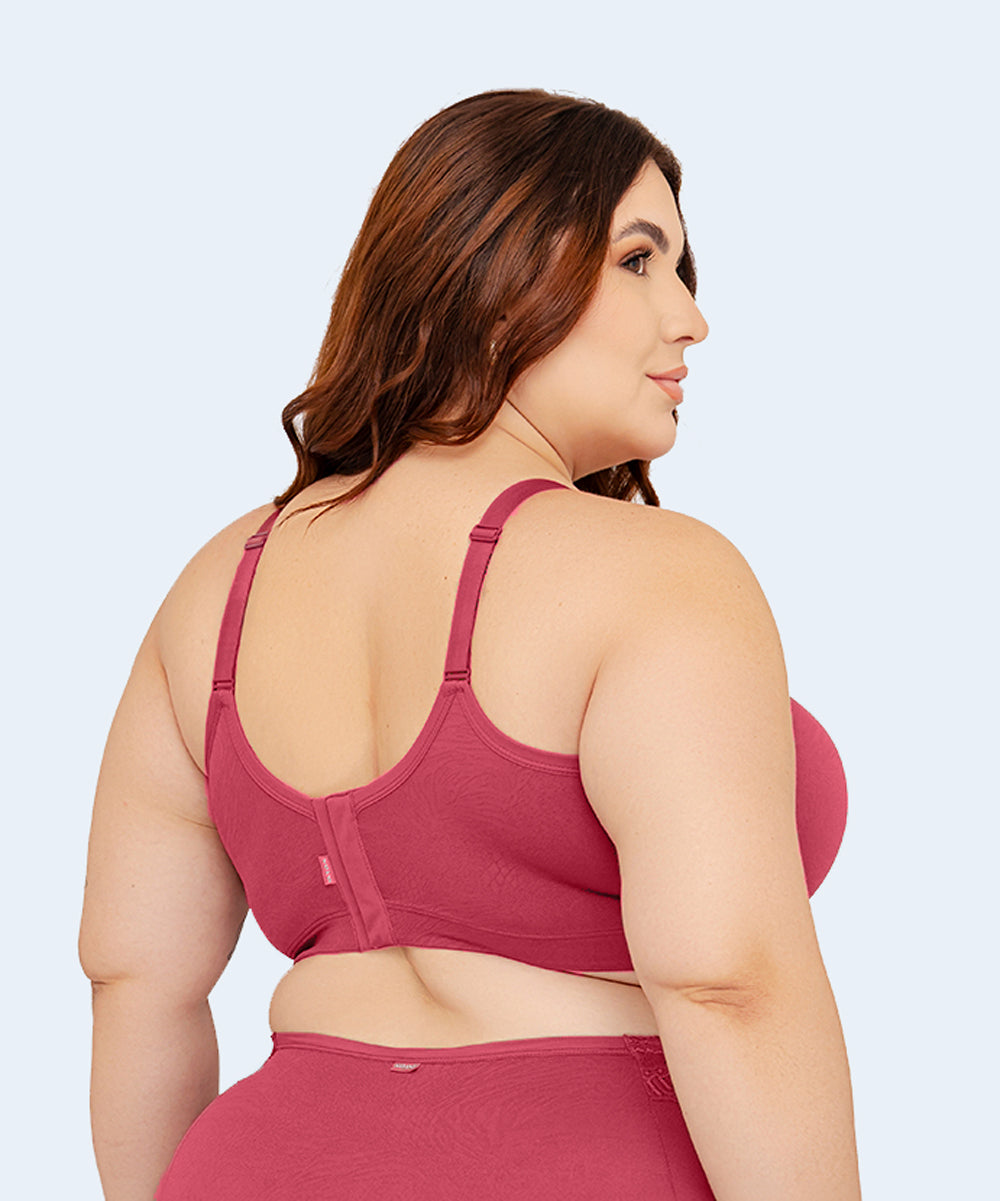 Sutiã Plus Size Top Bojo Tri Redutor Renda - NAYANE