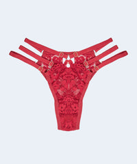 Calcinha String de Renda com 3 Tiras nas Laterais - JACKIE LINGERIE