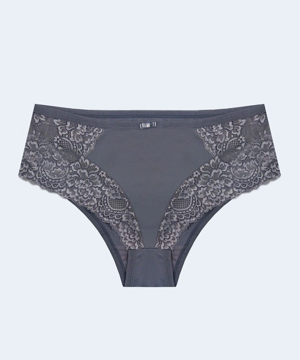 Calcinha Microfibra com Renda Fio Duplo Plus Size - SANTA PASSION
