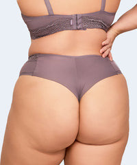 Calcinha Plus Size Fio Dental Duplo Renda Cos - NAYANE