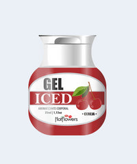 Gel Beijável Excitante de Cereja Gel Iced - HOT FLOWERS