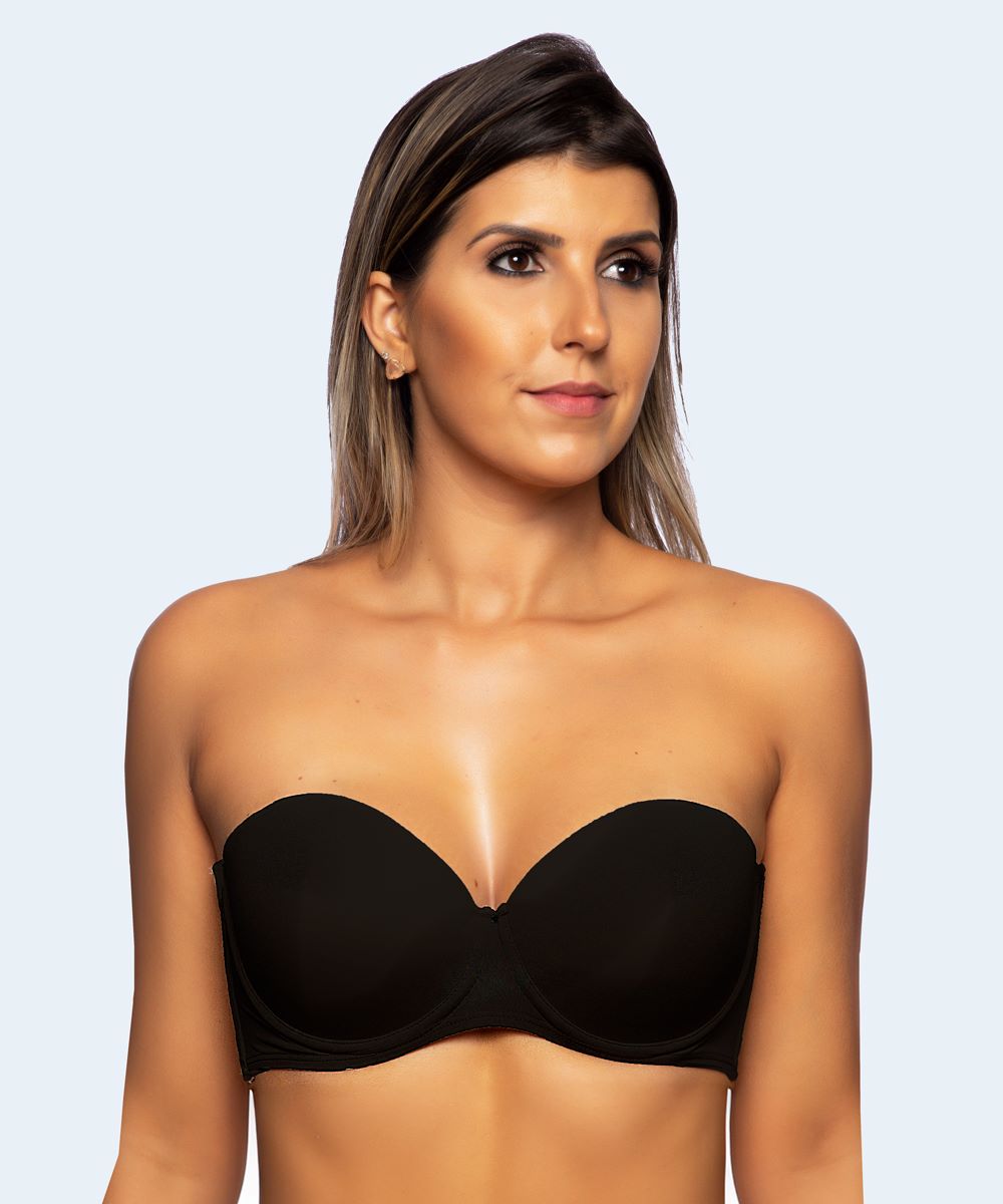 Sutiã Tomara Que Caia de Microfibra Liso (Linha Básica) - SANTA PASSION