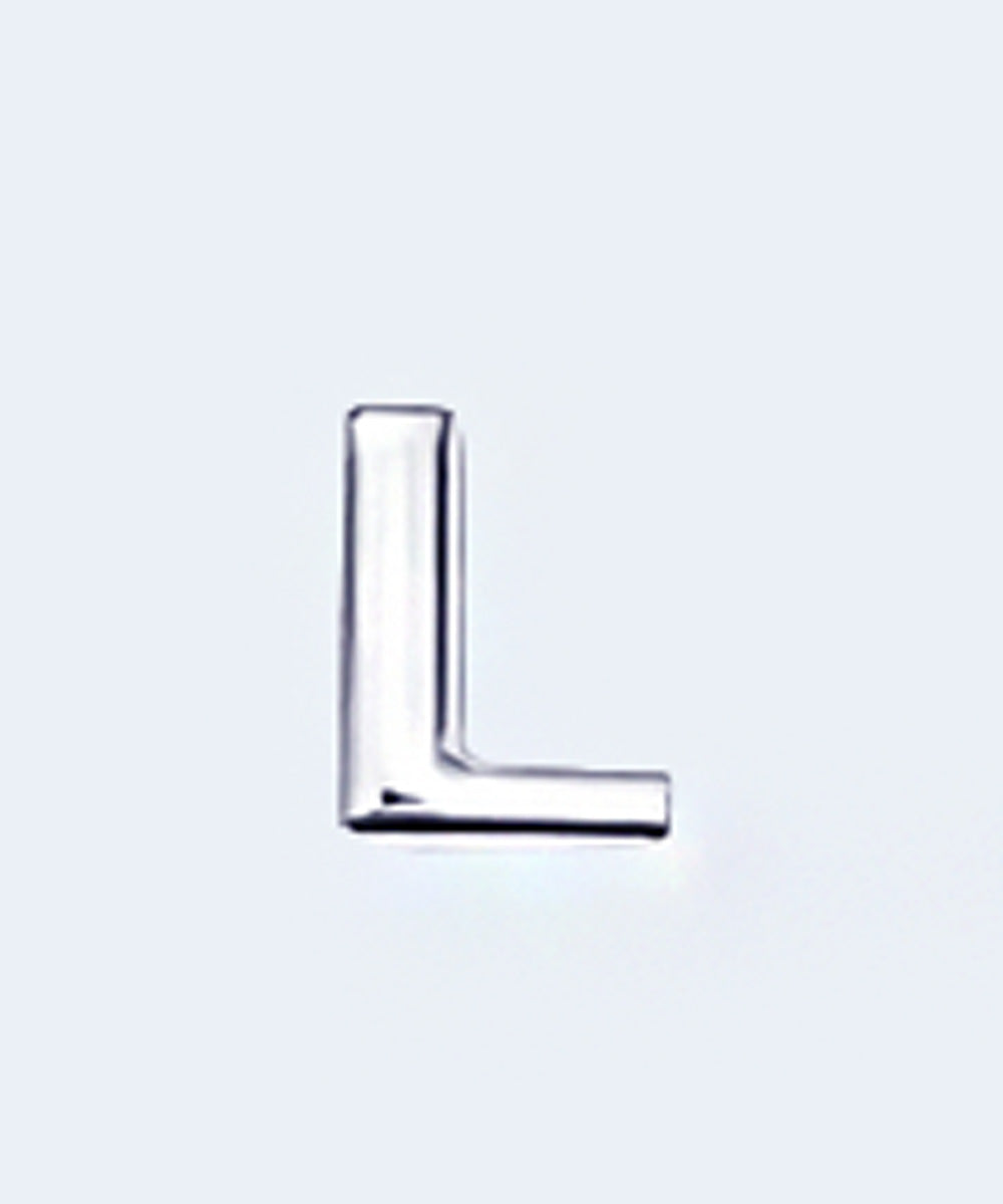 Letras do Alfabeto em Metal Prateado para Lingerie Personalizada Unidade - YAFFA LINGERIE