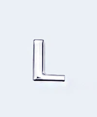 Letras do Alfabeto em Metal Prateado para Lingerie Personalizada Unidade - YAFFA LINGERIE