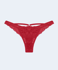 Calcinha Renda String Fio com Tiras - SANTA PASSION