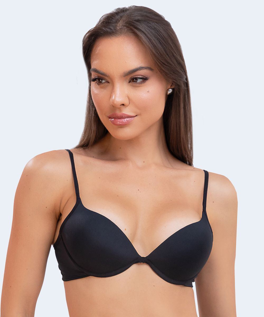 Sutiã de Microfibra Liso com Bojo Alça Slim (Linha Básica) - SANTA PASSION