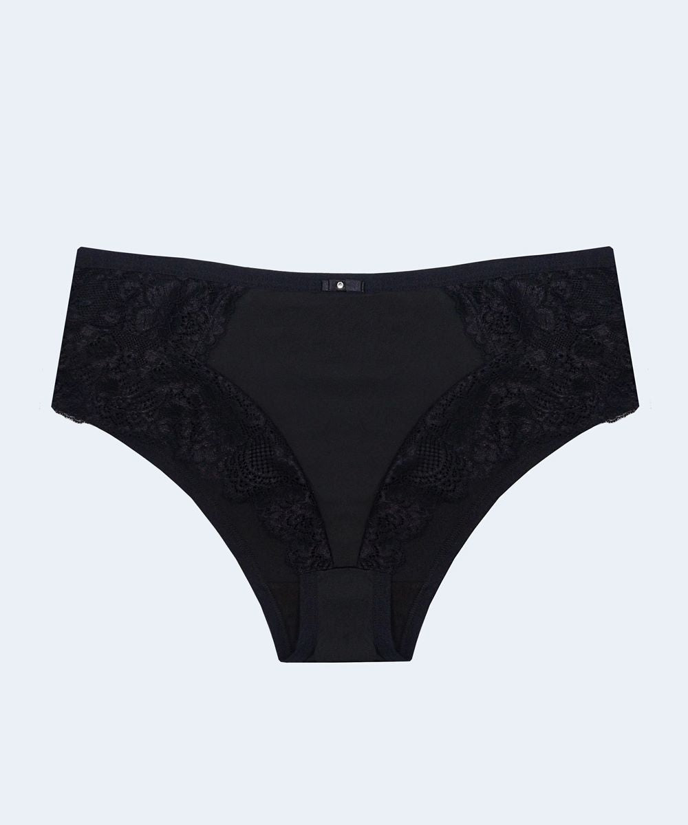 Calcinha Microfibra com Renda Fio Duplo Plus Size - SANTA PASSION
