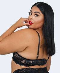 Sutiã sem Bojo com Aro Plus Size com tiras nas Alças - JACKIE LINGERIE