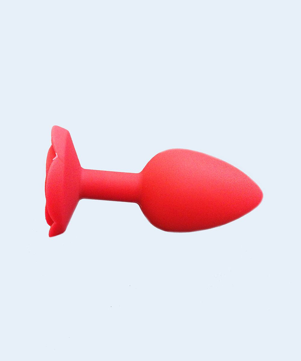Plug AnaL em Silicone Formato de Rosa - SEXY IMPORT