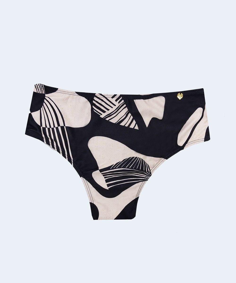 Tanga Alta Drapeada Plus Size FAMILIA ESTAMPADA - PATHY
