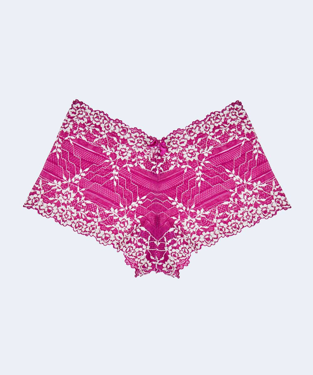 Calcinha Caleçon com Renda Bicolor - PATNER