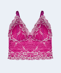 Sutiã Cropped com Renda Bicolor - PATNER