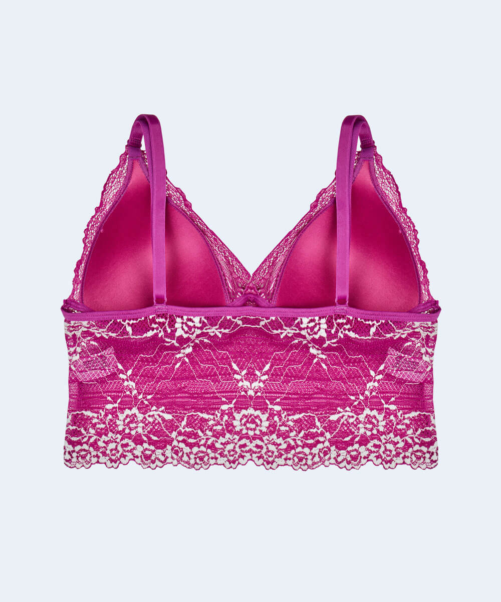 Sutiã Cropped com Renda Bicolor - PATNER