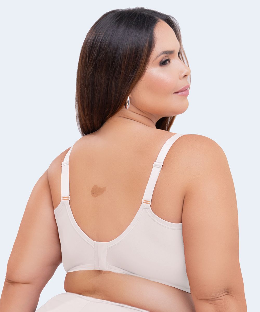 Sutiã De Microfibra Com Renda Sem Bojo E Sem Aro Plus Size - SANTA PASSION