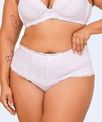 Calcinha Microfibra Trabalhada renda nas laterais Plus Size - VI LINGERIE