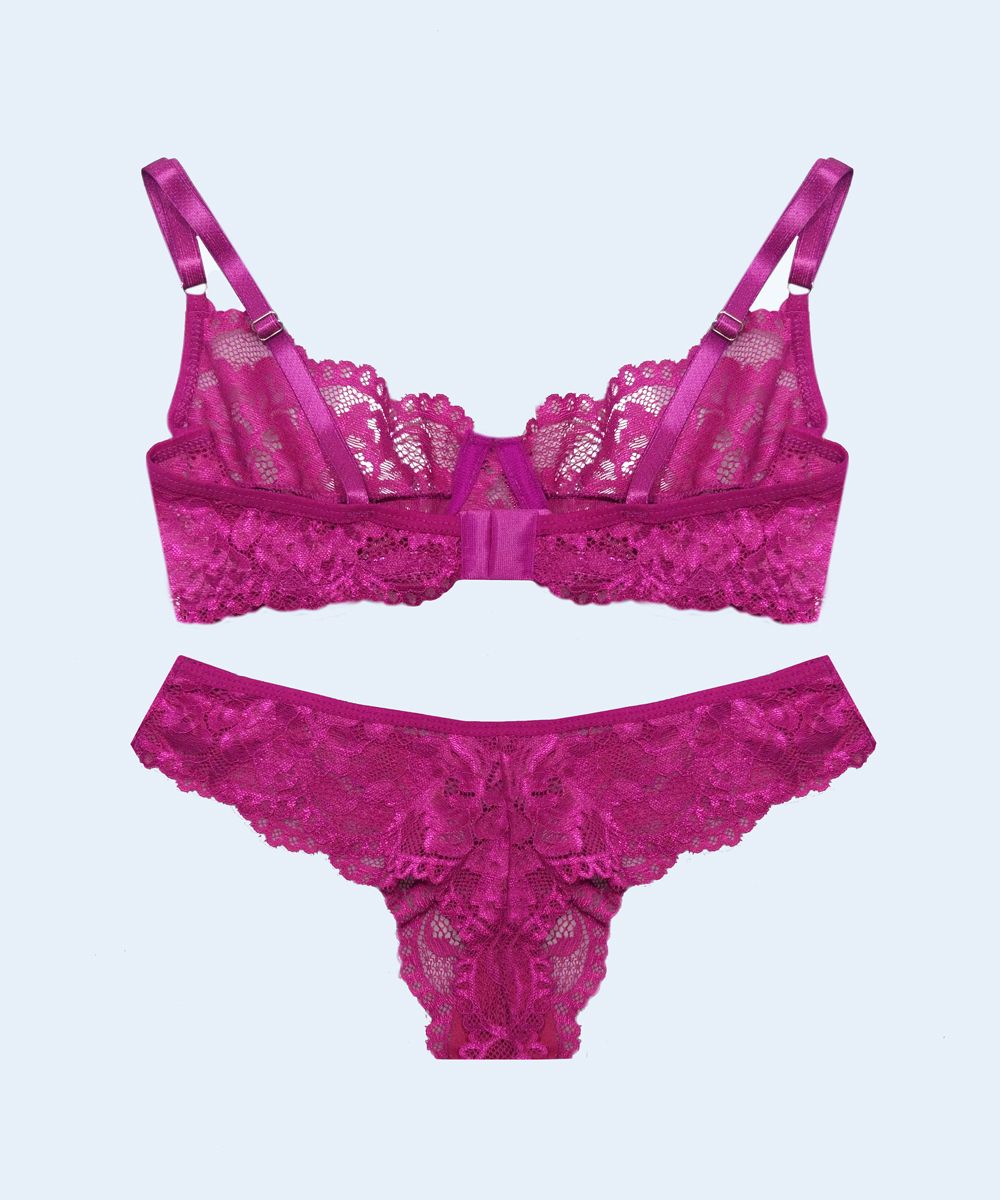 Conjunto Renda Sem Bojo com Aro - FEMME FATALLE