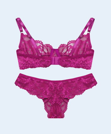Conjunto Renda Sem Bojo com Aro - FEMME FATALLE