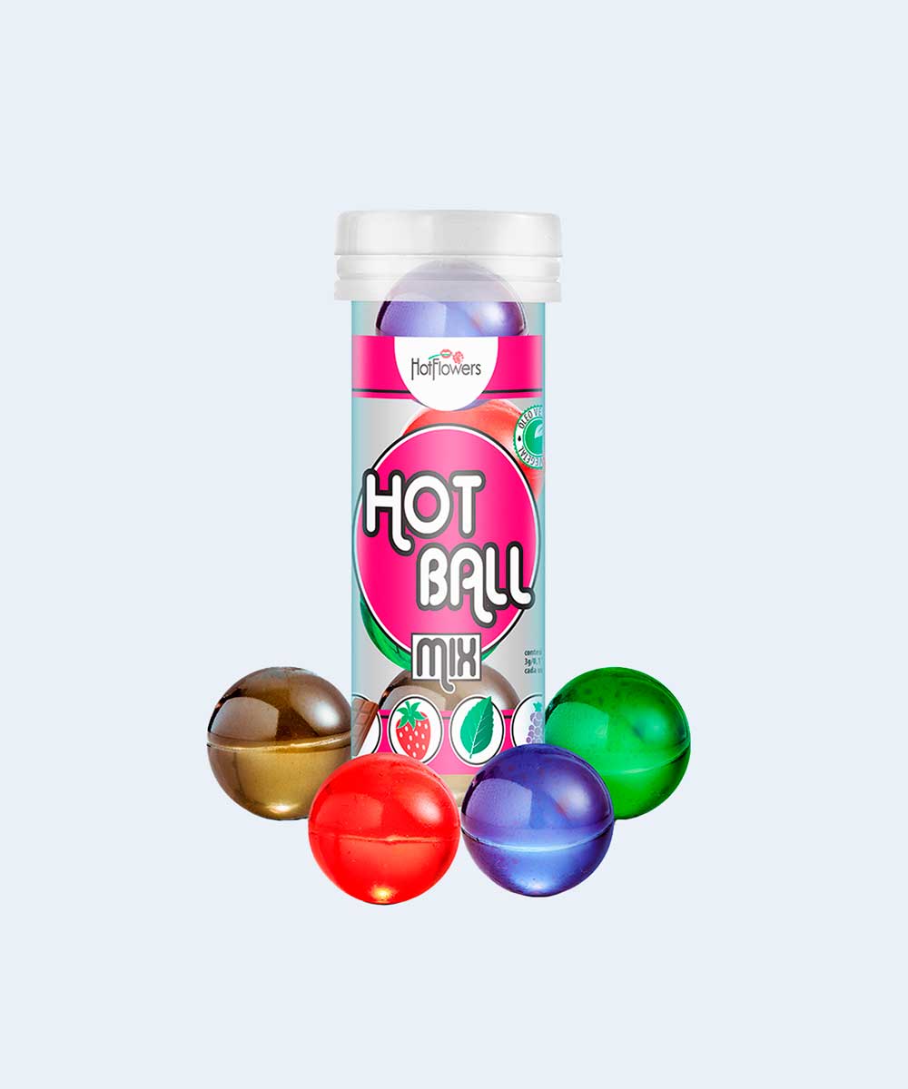 Bolinha Explosiva Beija Muito Mix Hot Ball - HOT FLOWERS