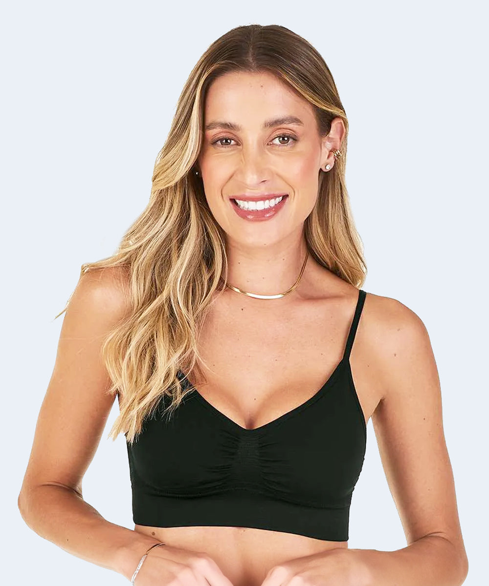 Sutiã Top com Bojo Removivel sem Costura - ZEE RUCCI
