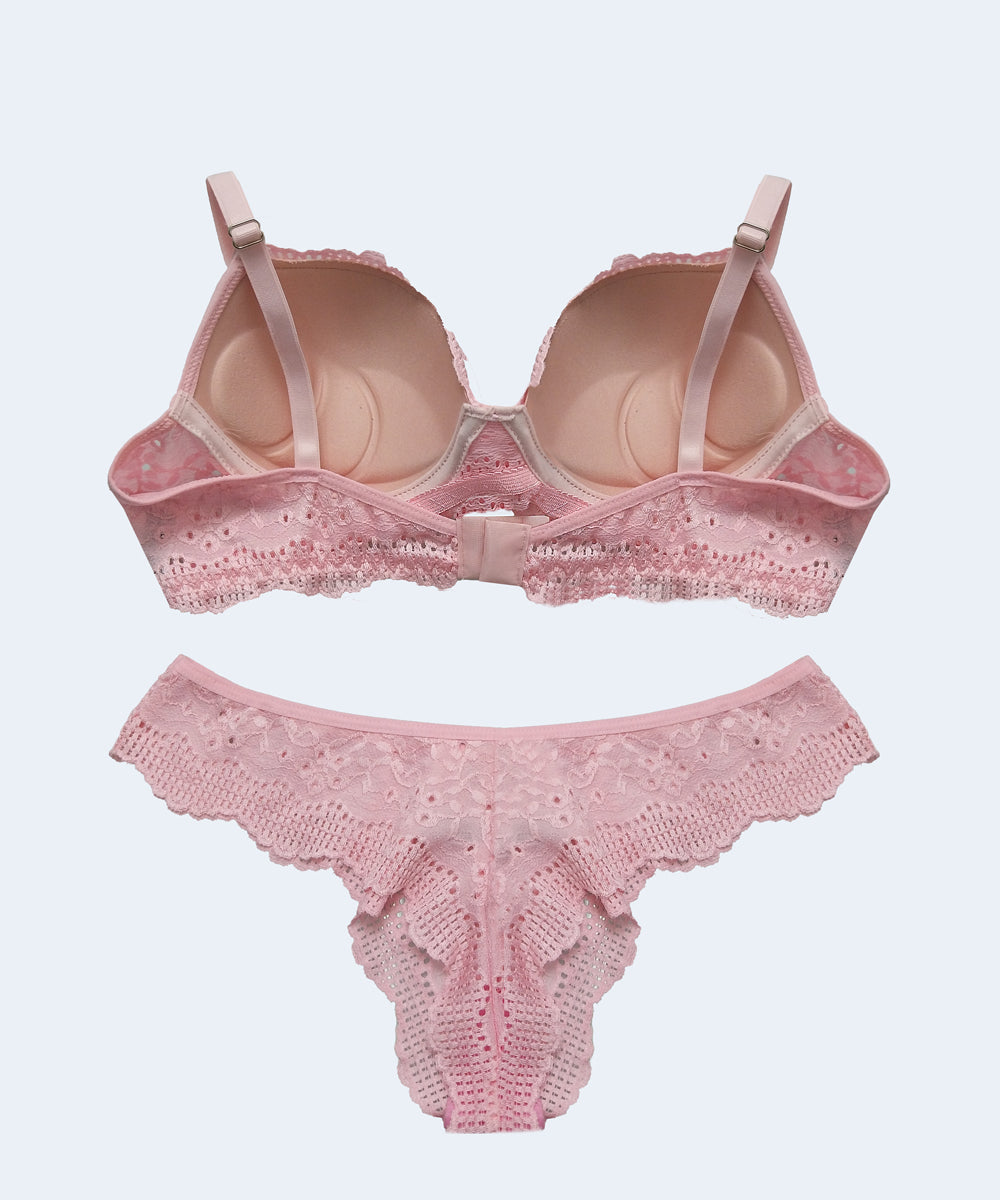 Conjunto de Laise com Bojo Calcinha Biquini - FEMME FATALLE