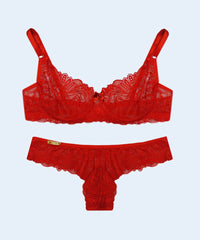 Conjunto Renda Sem Bojo com Aro - FEMME FATALLE