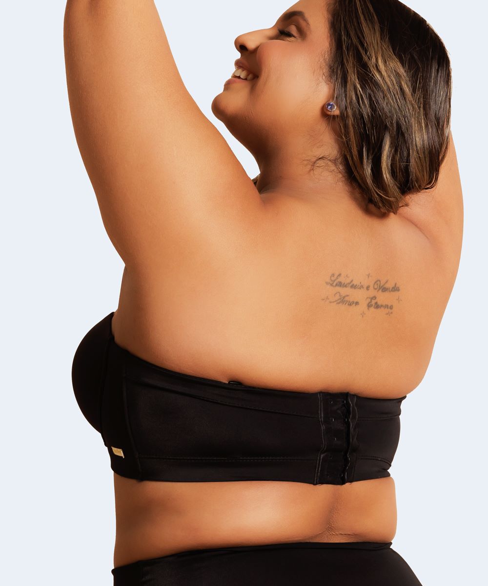Sutiã de Microfibra Estruturado Tomara que Caia Plus Size - THAIS FERREIRA