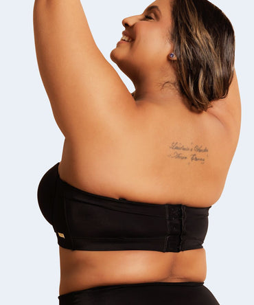 Sutiã de Microfibra Estruturado Tomara que Caia Plus Size - THAIS FERREIRA