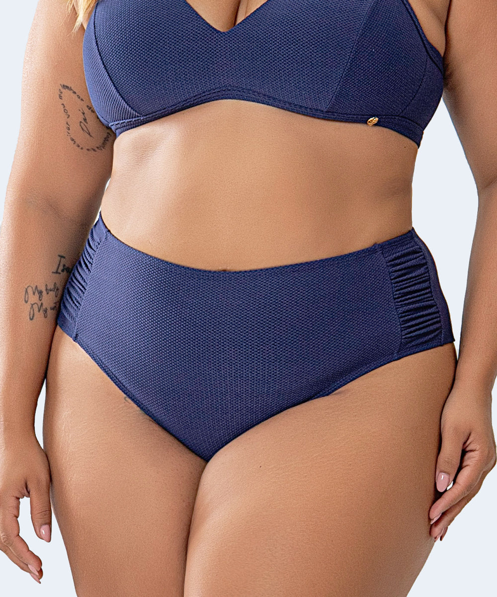 Tanga Alta Drapeada Fio Duplo Plus Size FAMILIA SHEASHORE - PATHY
