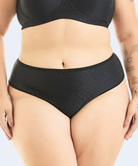 Calcinha Microfibra Trabalhada Fio Duplo Plus Size (Coleção Confort Atemporal) - VI LINGERIE