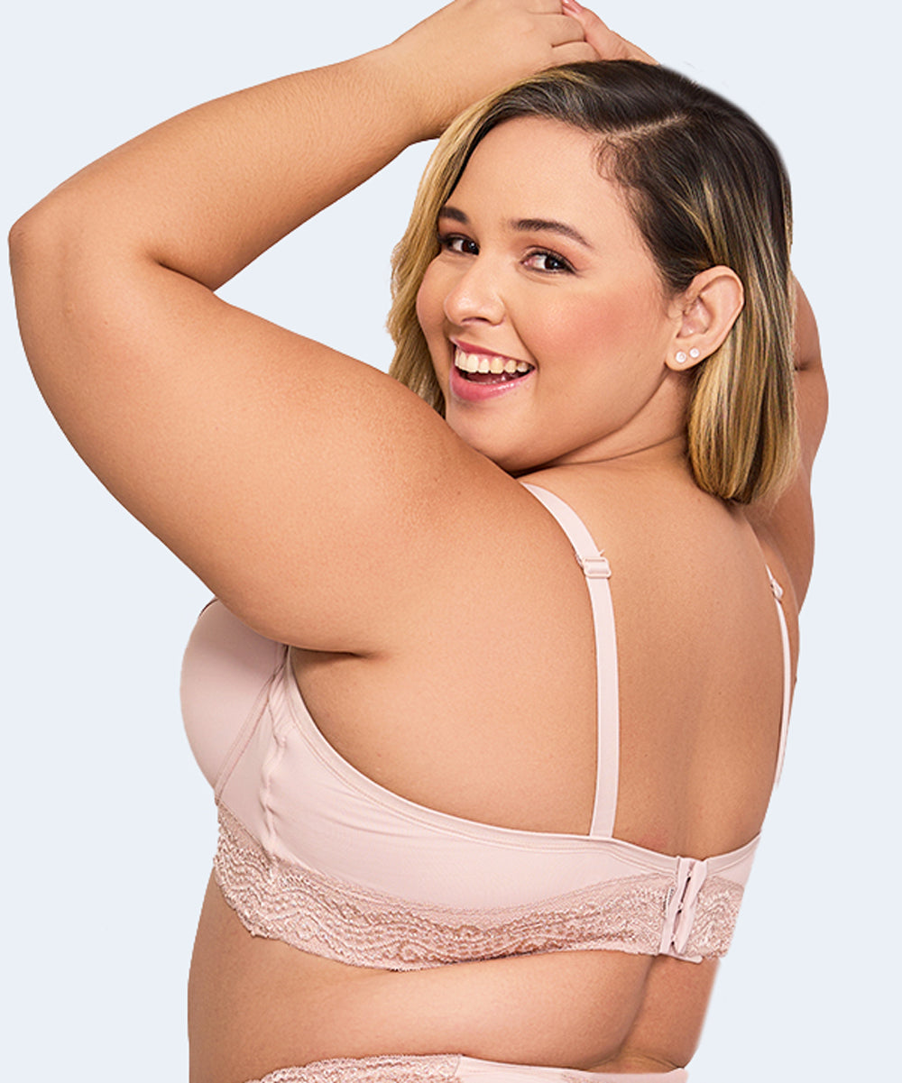 Sutiã Plus Size Redutor Renda Decote e Base - NAYANE