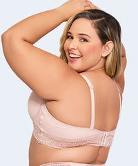 Sutiã Plus Size Redutor Renda Decote e Base - NAYANE