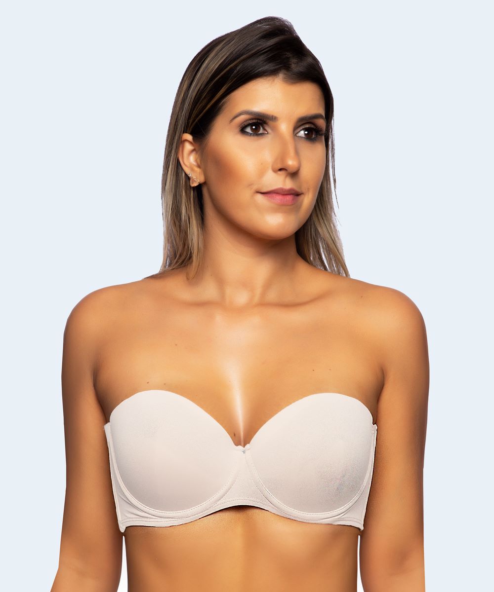 Sutiã Tomara Que Caia de Microfibra Liso (Linha Básica) - SANTA PASSION
