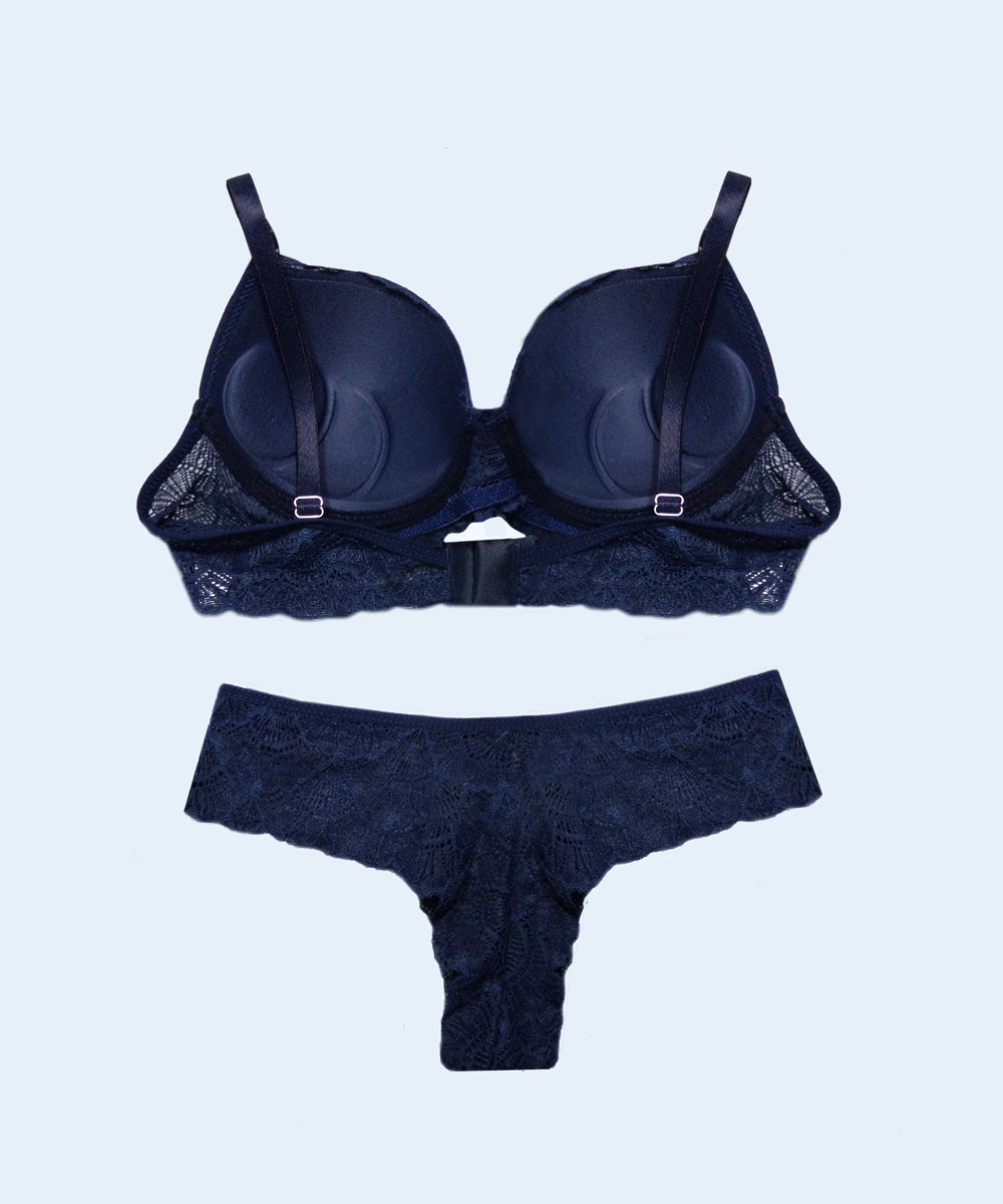 Conjunto Renda Calcinha Biquini Fio - FEMME FATALLE