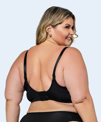Sutiã De Microfibra Com Renda Sem Bojo E Sem Aro Plus Size - SANTA PASSION