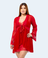 Robe Curto de Tule com Renda - SANTA PASSION NOITE