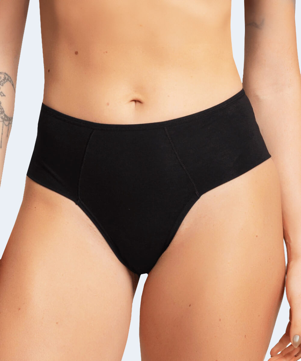 Calcinha Alta Dupla Lateral (Linha Nanotec) - Estilo Natural