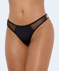 Calcinha De Microfibra Lateral De Renda Fio Dental Sexy Laçarote - FIARE
