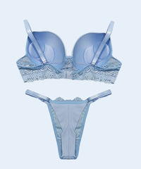 Conjunto Canelado com Renda String - FEMME FATALLE