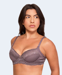 Sutiã De Microfibra Base Redutor Renda Decote E Base - NAYANE LINGERIE