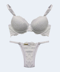 Conjunto de Laise com Bojo Calcinha String - FEMME FATALLE