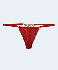 Calcinha String Renda Strass Gostosa - MARYS LENE