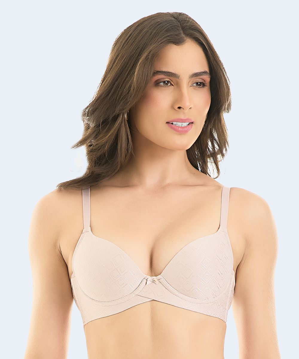 Sutiã Microfibra Trabalhada Bojo Casca (Coleção Atemporal) - VI LINGERIE