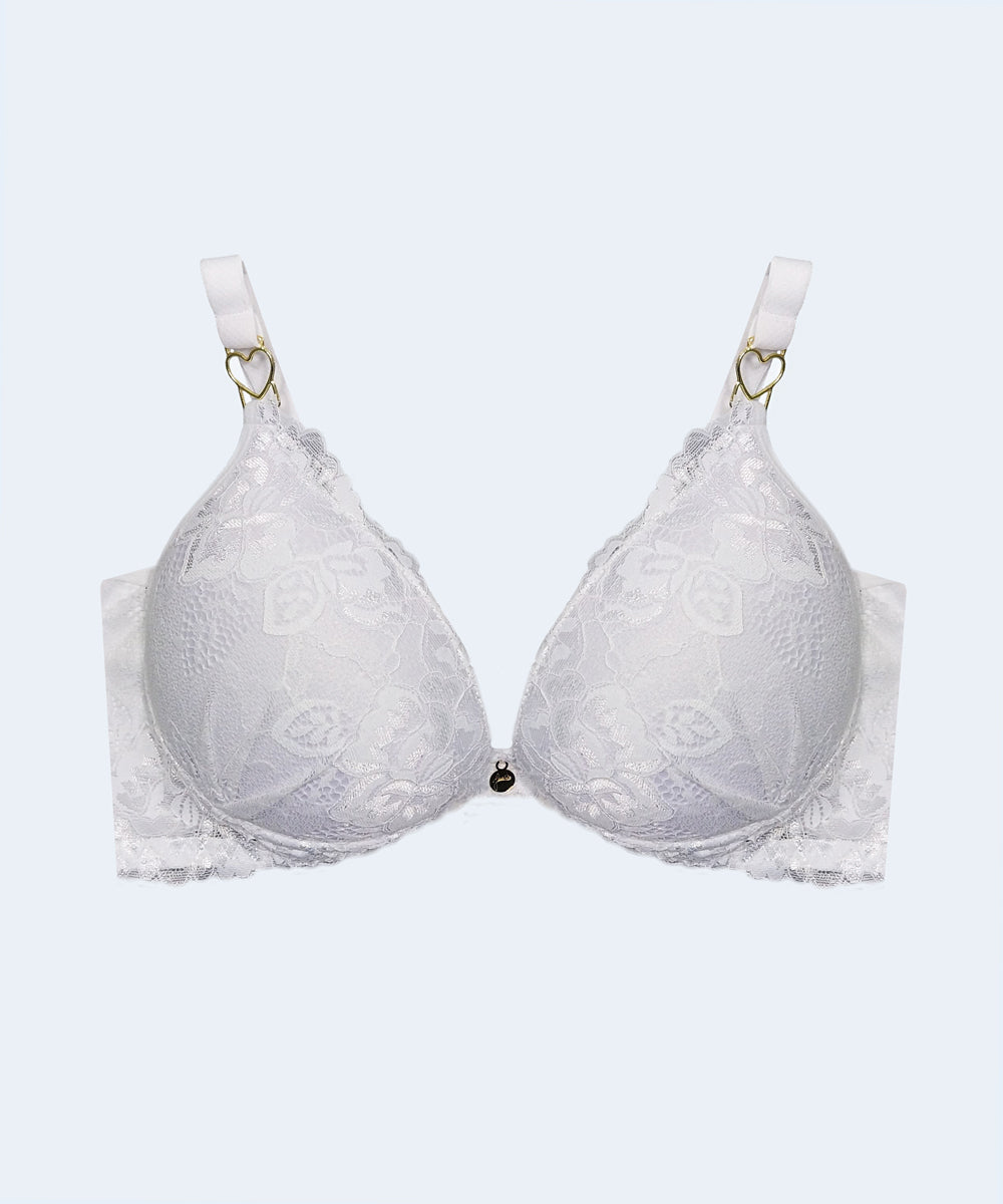Sutiã com Bojo com Detalhe Coração Plus Size - JACKIE